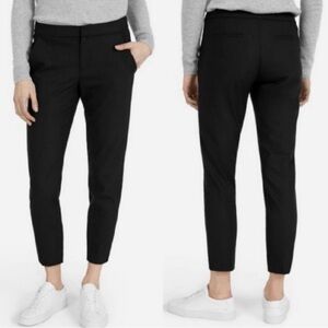 Everlane Black Slim Wool Trouser Pants Black Size 12